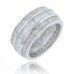 6.00 ct Ladies Round And Baguette Cut Diamond Eternity Wedding Band 